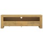 vidaXL Mueble de TV madera maciza de teca 110x30x35 cm