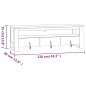 vidaXL Mueble de TV madera maciza de teca 110x30x35 cm