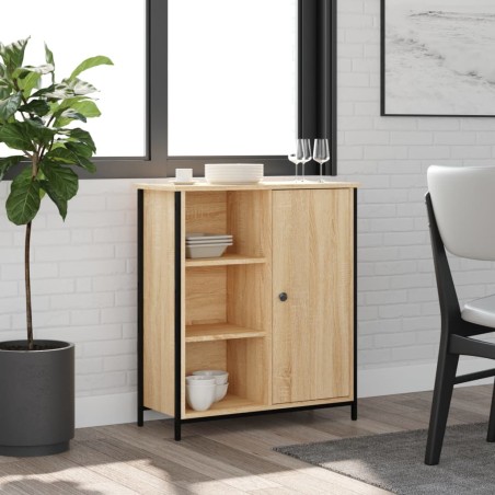 vidaXL Aparador de madera de ingeniería roble Sonoma 70x30x80 cm