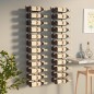 vidaXL Botellero de pared para 24 botellas 2 unidades hierro blanco vidaXL Botellero de pared para 24 botellas 2 unidades hierro blanco