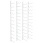 vidaXL Botellero de pared para 24 botellas 2 unidades hierro blanco vidaXL Botellero de pared para 24 botellas 2 unidades hierro blanco