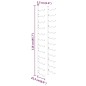 vidaXL Botellero de pared para 24 botellas 2 unidades hierro blanco vidaXL Botellero de pared para 24 botellas 2 unidades hierro blanco