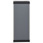 vidaXL Armario de jardín con 1 estante gris y negro 35x40x85 cm vidaXL Armario de jardín con 1 estante gris y negro 35x40x85 cm