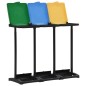 vidaXL Soportes para bolsas de basura con tapa PP multicolor 240-330 L vidaXL Soportes para bolsas de basura con tapa PP multicolor 240-330 L