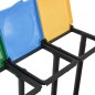 vidaXL Soportes para bolsas de basura con tapa PP multicolor 240-330 L vidaXL Soportes para bolsas de basura con tapa PP multicolor 240-330 L