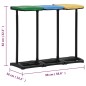 vidaXL Soportes para bolsas de basura con tapa PP multicolor 240-330 L vidaXL Soportes para bolsas de basura con tapa PP multicolor 240-330 L