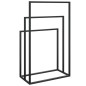 vidaXL Toallero de pie de hierro negro 48x24x79 cm vidaXL Toallero de pie de hierro negro 48x24x79 cm