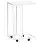 vidaXL Mesa auxiliar con ruedas contrachapado blanco 40x30x63,5 cm vidaXL Mesa auxiliar con ruedas contrachapado blanco 40x30x63,5 cm