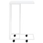 vidaXL Mesa auxiliar con ruedas contrachapado blanco 40x30x63,5 cm vidaXL Mesa auxiliar con ruedas contrachapado blanco 40x30x63,5 cm
