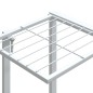 vidaXL Soporte para flores con ruedas hierro blanco 94,5x24,5x91,5 cm vidaXL Soporte para flores con ruedas hierro blanco 94,5x24,5x91,5 cm