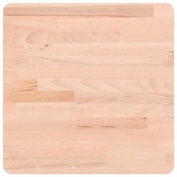 vidaXL Tablero de mesa cuadrado de madera maciza de haya 40x40x1,5 cm