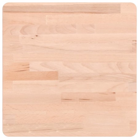 vidaXL Tablero de mesa cuadrado de madera maciza de haya 40x40x1,5 cm
