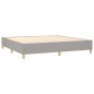 vidaXL Estructura de cama box spring tela gris claro 200x200 cm vidaXL Estructura de cama box spring tela gris claro 200x200 cm