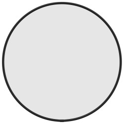 vidaXL Espejo de pared redondo negro Ø 40 cm