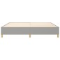 vidaXL Estructura de cama box spring tela gris claro 200x200 cm vidaXL Estructura de cama box spring tela gris claro 200x200 cm
