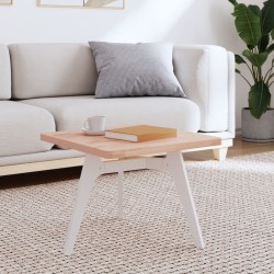 vidaXL Tablero de mesa cuadrado de madera maciza de haya 50x50x2,5 cm