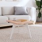 vidaXL Tablero de mesa cuadrado de madera maciza de haya 50x50x2,5 cm