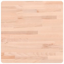 vidaXL Tablero de mesa cuadrado de madera maciza de haya 50x50x2,5 cm