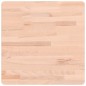 vidaXL Tablero de mesa cuadrado de madera maciza de haya 50x50x2,5 cm