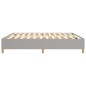 vidaXL Estructura de cama box spring tela gris claro 200x200 cm vidaXL Estructura de cama box spring tela gris claro 200x200 cm