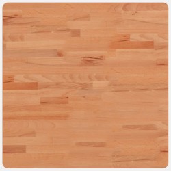 vidaXL Tablero de mesa cuadrado de madera maciza de haya 60x60x2,5 cm