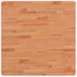 vidaXL Tablero de mesa cuadrado de madera maciza de haya 70x70x1,5 cm