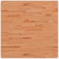 vidaXL Tablero de mesa cuadrado de madera maciza de haya 80x80x2,5 cm