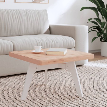 vidaXL Tablero de mesa cuadrado de madera maciza de haya 60x60x4 cm