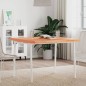 vidaXL Tablero de mesa cuadrado de madera maciza de haya 90x90x4 cm