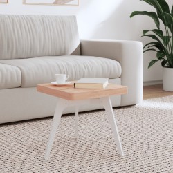 vidaXL Tablero de mesa cuadrado de madera maciza de haya 40x40x4 cm