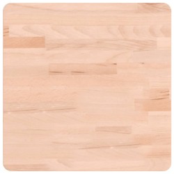 vidaXL Tablero de mesa cuadrado de madera maciza de haya 40x40x4 cm