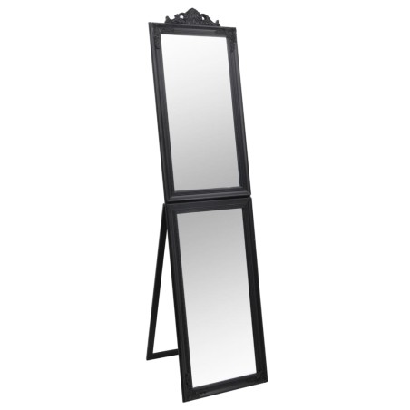 vidaXL Espejo de pie negro 45x180 cm
