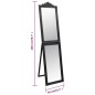 vidaXL Espejo de pie negro 50x200 cm vidaXL Espejo de pie negro 50x200 cm
