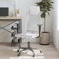 vidaXL Silla de oficina altura ajustable tela malla y cuero PE blanco vidaXL Silla de oficina altura ajustable tela malla y cuero PE blanco
