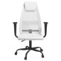 vidaXL Silla de oficina altura ajustable tela malla y cuero PE blanco vidaXL Silla de oficina altura ajustable tela malla y cuero PE blanco