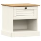 vidaXL Mesita de noche VIGO madera maciza de pino blanco 42x35x40 cm vidaXL Mesita de noche VIGO madera maciza de pino blanco 42x35x40 cm