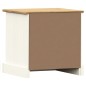 vidaXL Mesita de noche VIGO madera maciza de pino blanco 42x35x40 cm vidaXL Mesita de noche VIGO madera maciza de pino blanco 42x35x40 cm