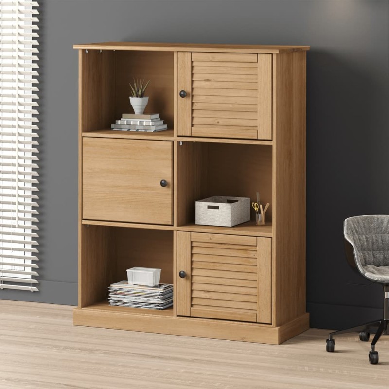vidaXL Librería VIGO madera maciza de pino 90x35x114,5 cm vidaXL Librería VIGO madera maciza de pino 90x35x114,5 cm
