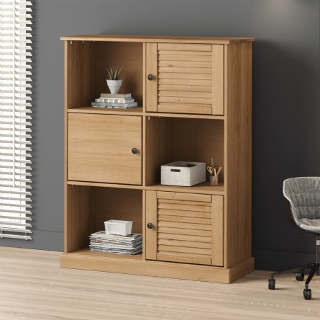 vidaXL Librería VIGO madera maciza de pino 90x35x114,5 cm