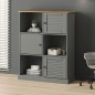 vidaXL Librería VIGO madera maciza de pino gris 90x35x114,5 cm vidaXL Librería VIGO madera maciza de pino gris 90x35x114,5 cm