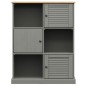 vidaXL Librería VIGO madera maciza de pino gris 90x35x114,5 cm vidaXL Librería VIGO madera maciza de pino gris 90x35x114,5 cm