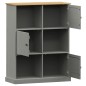 vidaXL Librería VIGO madera maciza de pino gris 90x35x114,5 cm vidaXL Librería VIGO madera maciza de pino gris 90x35x114,5 cm