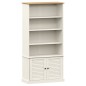vidaXL Librería VIGO madera maciza de pino blanco 85x35x170 cm vidaXL Librería VIGO madera maciza de pino blanco 85x35x170 cm