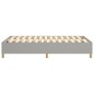 vidaXL Estructura de cama box spring tela gris claro 120x200 cm