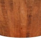 vidaXL Mesa de centro de madera maciza de mango rugosa Ø 52x30 cm vidaXL Mesa de centro de madera maciza de mango rugosa Ø 52x30 cm