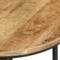 vidaXL Mesas apilables 3 piezas madera maciza de mango rugosa