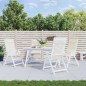 vidaXL Cojines de silla respaldo alto 4 uds tela Oxford color crema