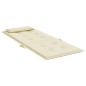 vidaXL Cojines de silla respaldo alto 4 uds tela Oxford color crema