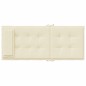 vidaXL Cojines de silla respaldo alto 4 uds tela Oxford color crema