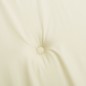 vidaXL Cojines de silla respaldo alto 4 uds tela Oxford color crema
